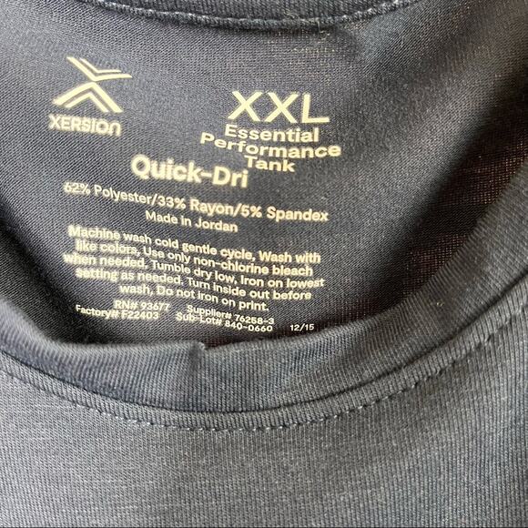XERSION Performance Quick Dri USA Graphic Tank Top Blue XXL - Picture 4 of 5